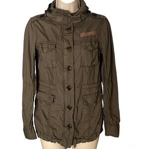 Army Olive Green Military Style Jacket by BACK NUMBER ~ Women's Size MEDIUM